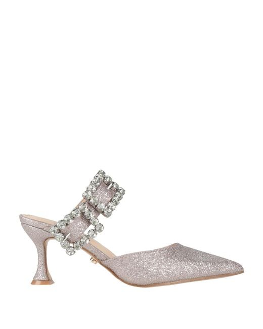 Twenty Four Haitch White Mules & Clogs