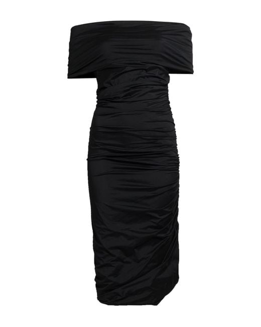 Philosophy Di Lorenzo Serafini Black Midi Dress