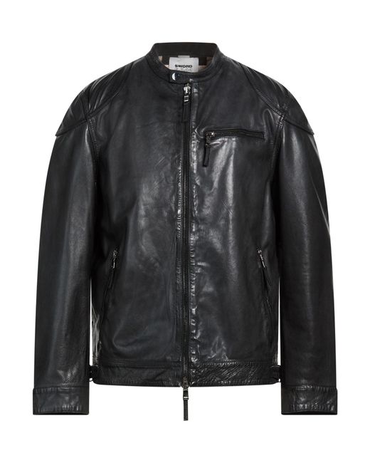 S.w.o.r.d 6.6.44 Black Jacket Leather for men