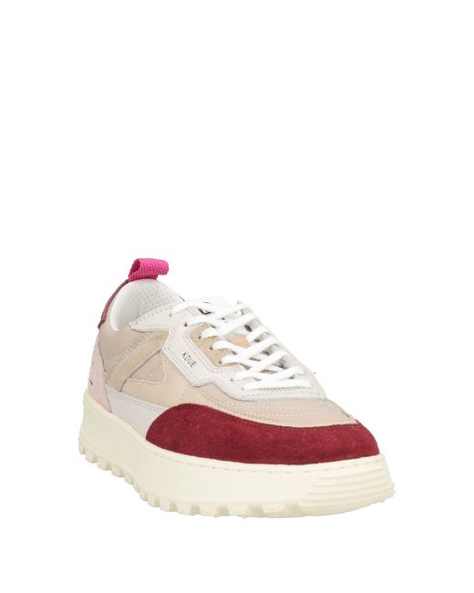 Date Pink Sneakers Leather, Nylon