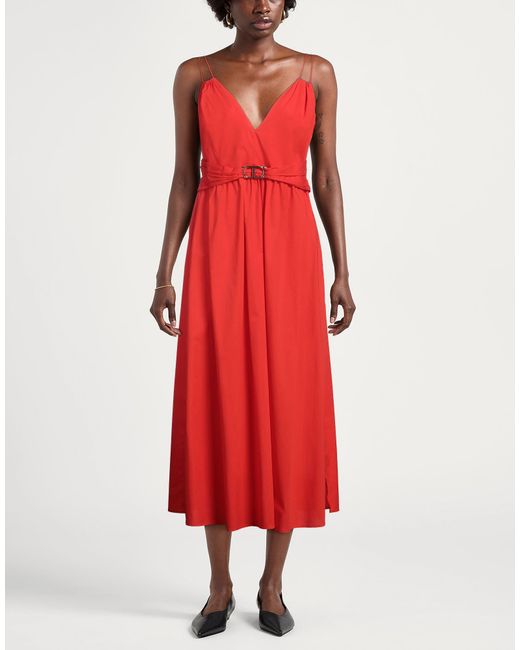 Twinset Red Maxi Dress