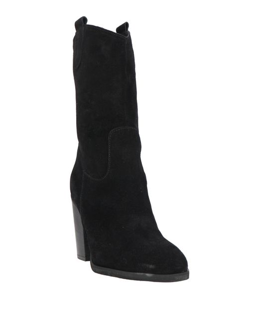 Framì Black Ankle Boots Leather