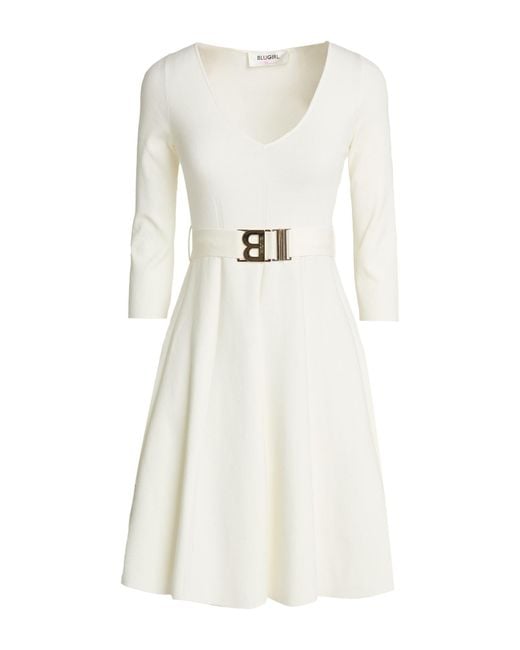 Blugirl Blumarine White Mini Dress