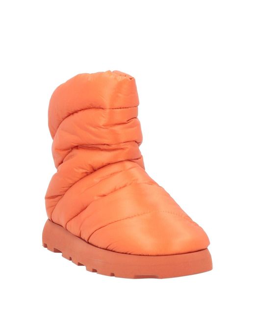 PIUMESTUDIO Orange Ankle Boots