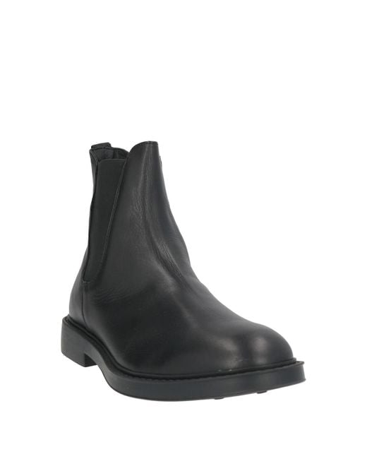 Antica Cuoieria Black Ankle Boots Leather for men