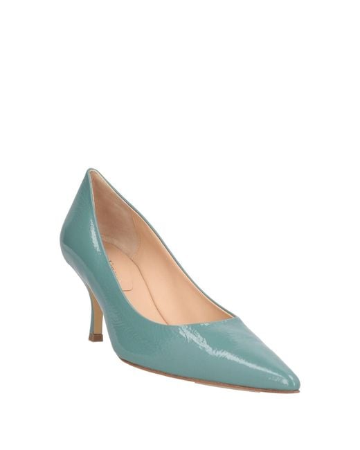 FABRICA VENETA Blue Pumps Leather