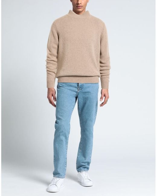 Aragona Natural Turtlenecks for men