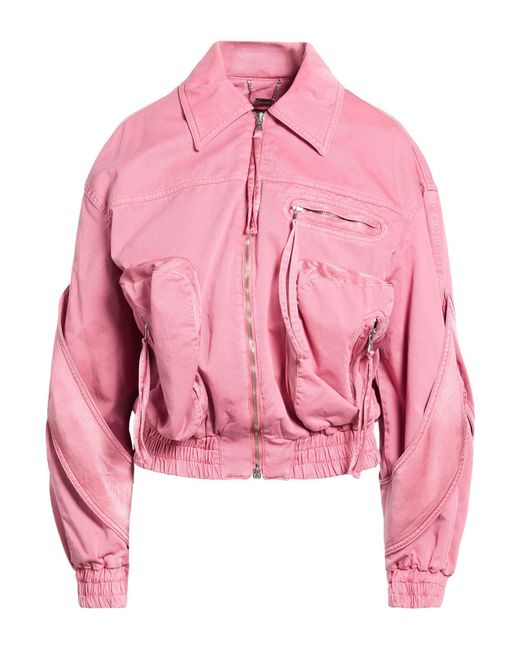 Blumarine Pink Jacket Cotton, Viscose, Polyester