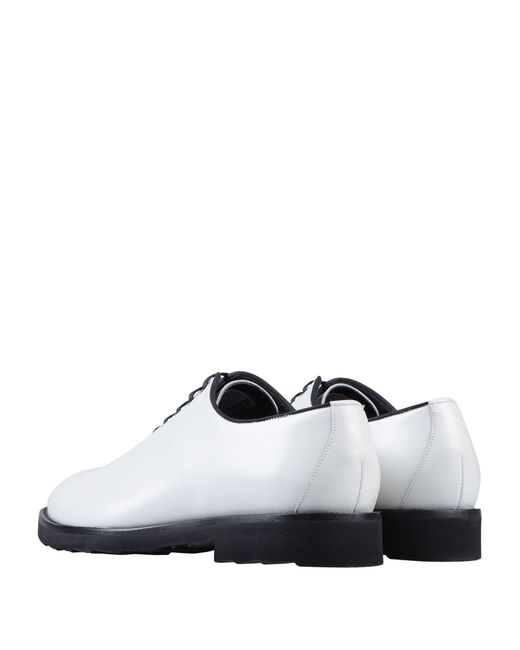 Dolce & Gabbana Rubber Lace-up Shoe in White for Men - Lyst