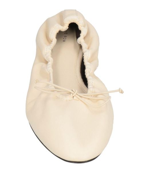 The Row Natural Ballet Flats
