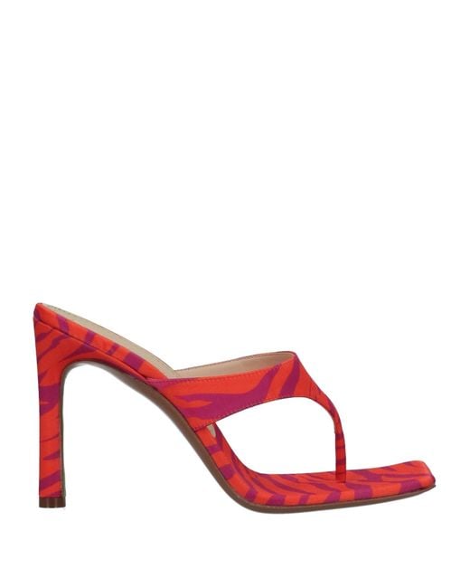 The Saddler Red Thong Sandal
