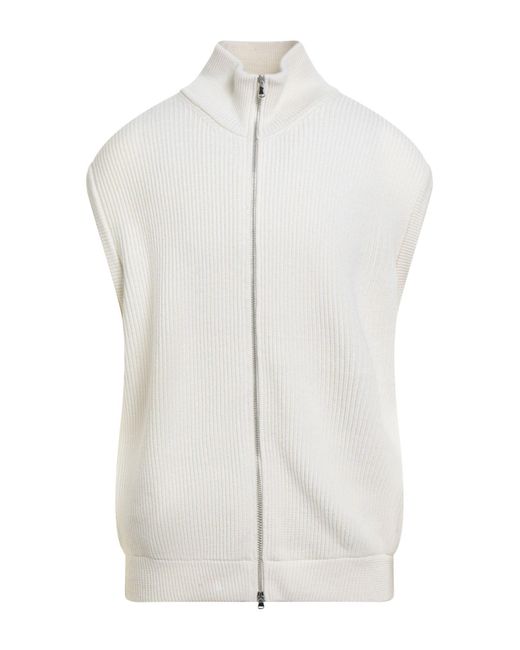 Seven Gauge White Cardigan for men