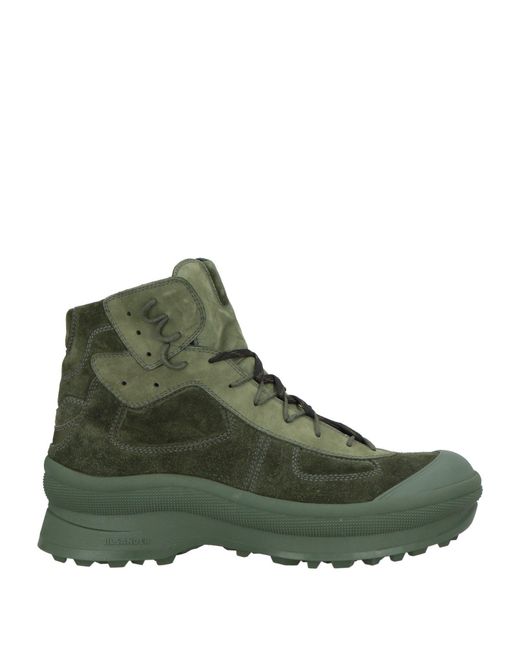 Jil Sander Green Ankle Boots for men