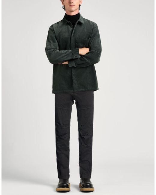 C P Company Black Pants Cotton, Elastane for men