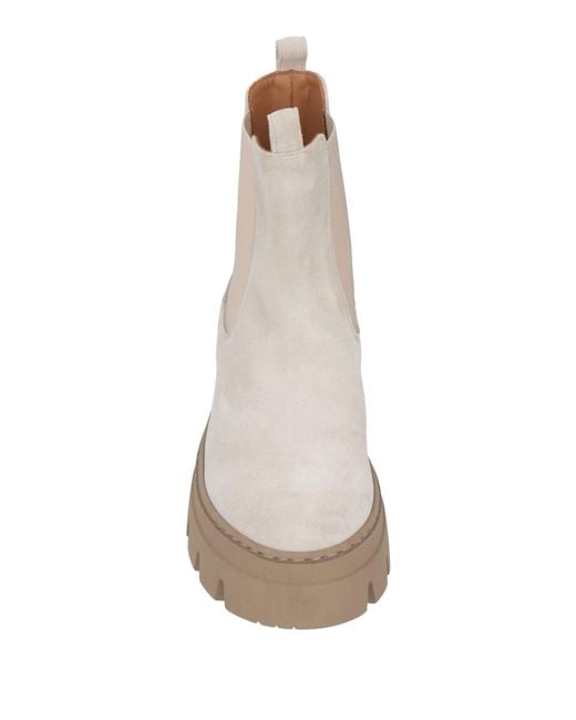 Ennequadro Natural Ankle Boots Leather