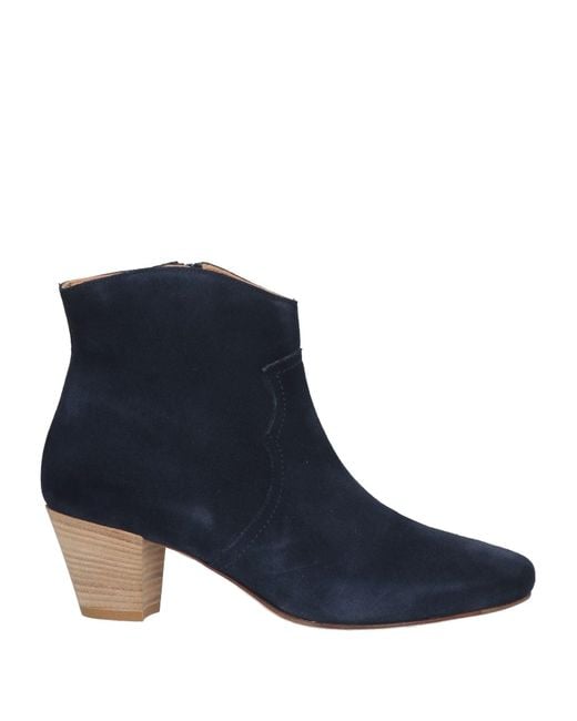 Strategia Blue Ankle Boots Leather