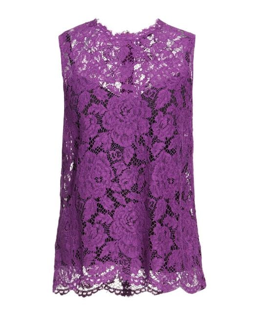 Dolce & Gabbana Purple Tops