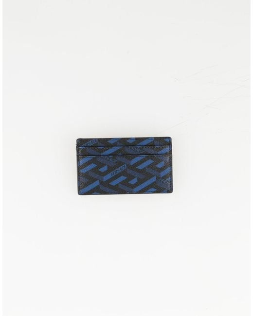 Tarjetero Versace de hombre de color Blue