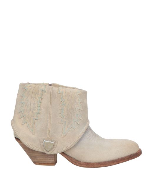 HTC Natural Light Ankle Boots Leather