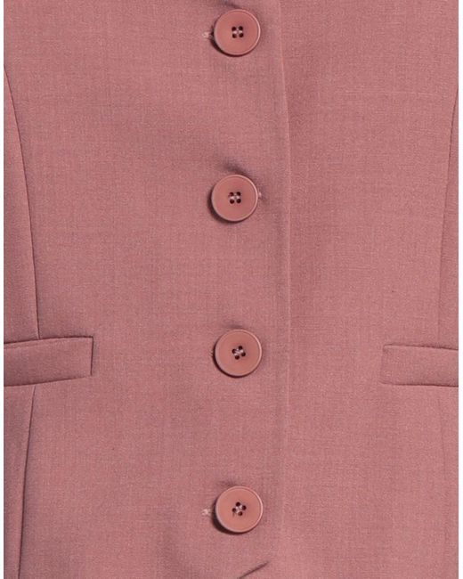 Dixie Pink Tailored Vest Polyester, Viscose, Elastane