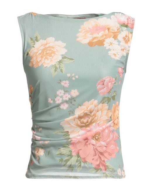 Guess Green Top Polyester, Elastane