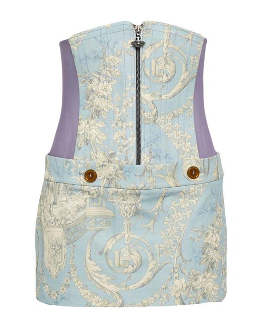 Vivienne Westwood Blue Light Mini Skirt Cotton