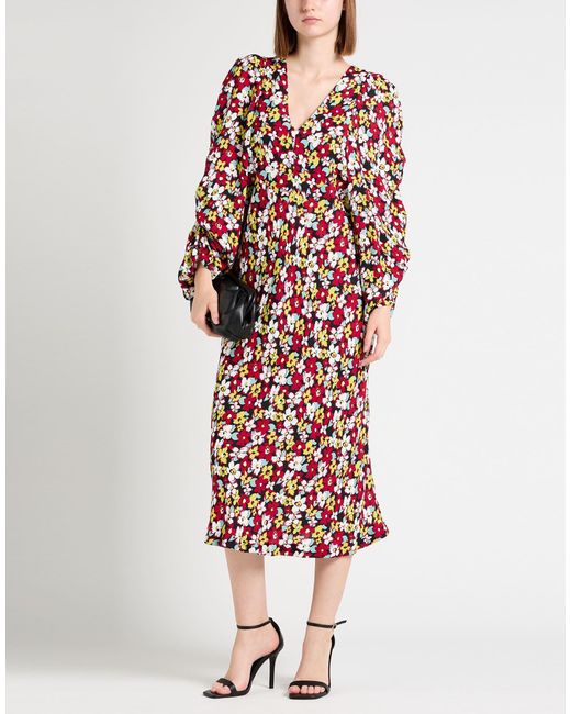 Colville White Garnet Midi Dress Viscose
