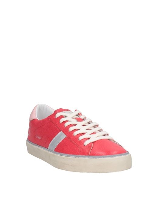 Date Pink Sneakers Leather