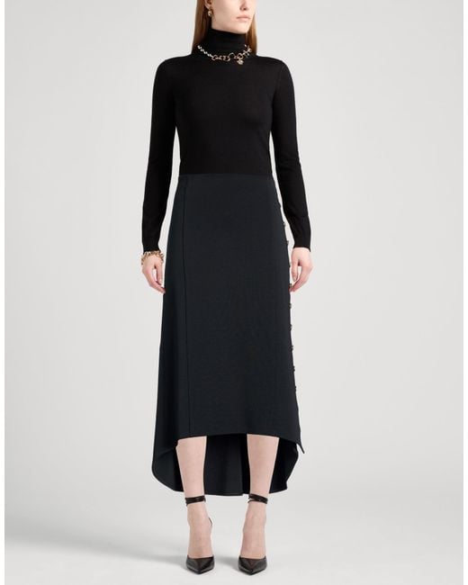 Givenchy Black Midi Skirt Viscose, Polyamide, Polyester, Elastane