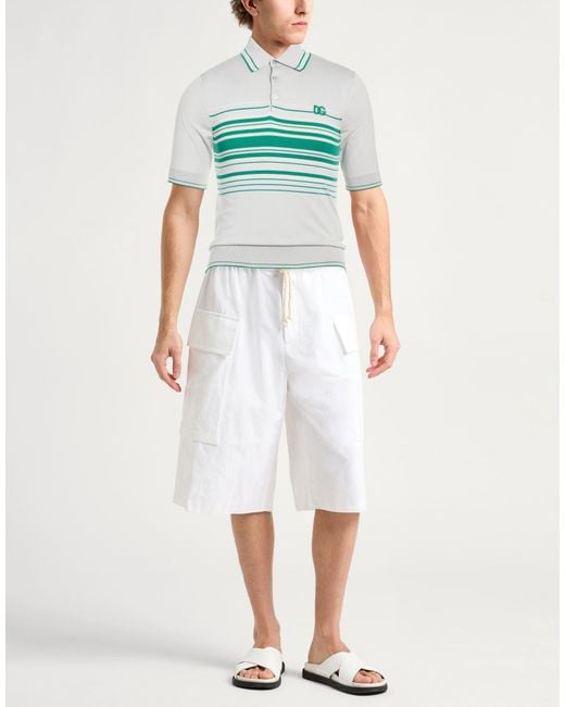 Dolce & Gabbana Gray Polo Shirts for men
