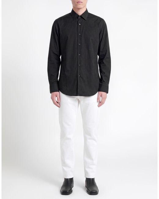 Robert Friedman Blue Charcoal Shirt Cotton, Polyamide, Elastane for men
