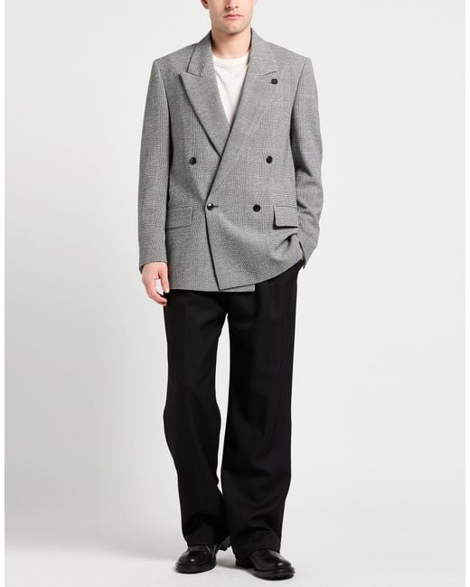 Lardini Gray Blazer Polyester, Wool, Elastane for men