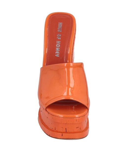 HAUS OF HONEY Orange Mules & Clogs
