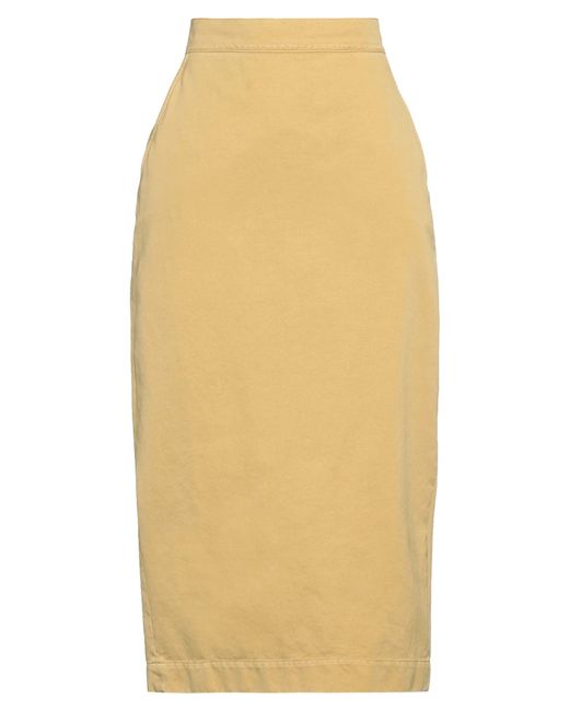 Max Mara Yellow Midi Skirt
