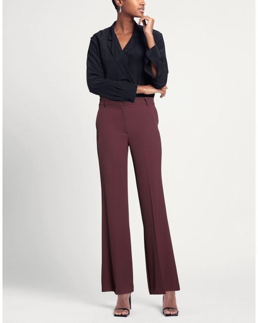 HOPE SKY Red Plum Pants Polyester, Elastane