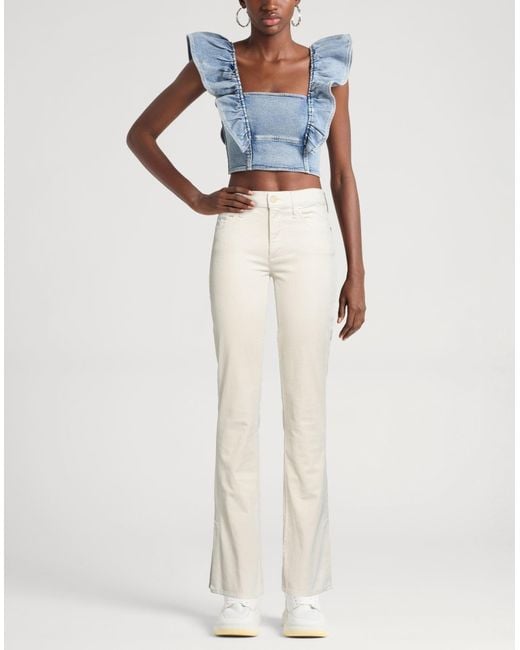 7 For All Mankind White Trouser