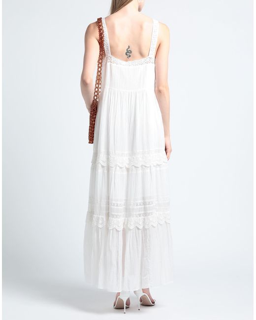 Pepe Jeans Maxi Dress in White | Lyst