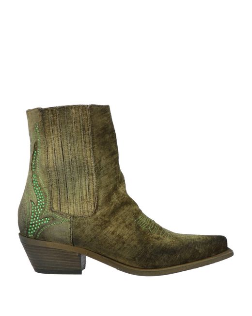 Zoe Green Ankle Boots