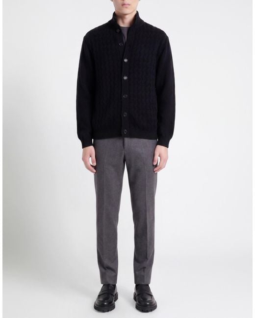 Daniele Fiesoli Black Cardigan for men