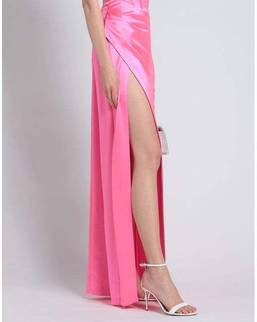 Vestido largo retroféte de color Pink