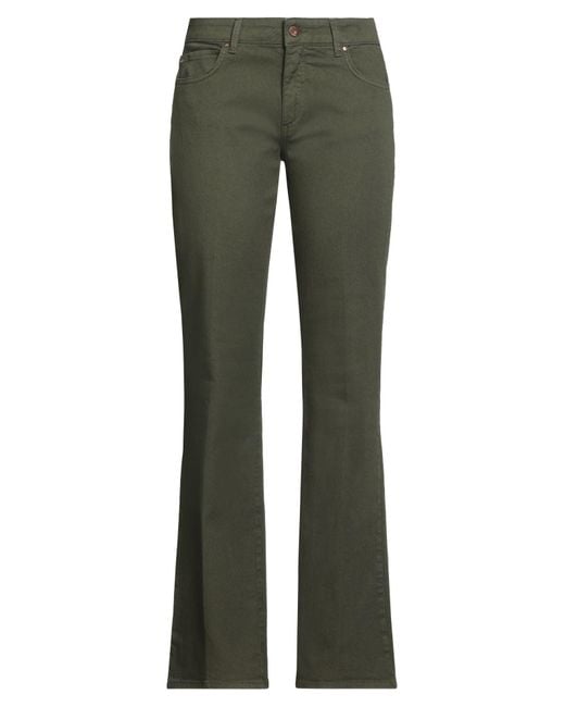 CIGALA'S Green Military Pants Cotton, Elastane