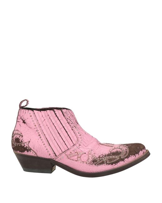 Golden Goose Deluxe Brand Pink Ankle Boots