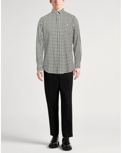 Barbour White Military Shirt Cotton, Linen for men