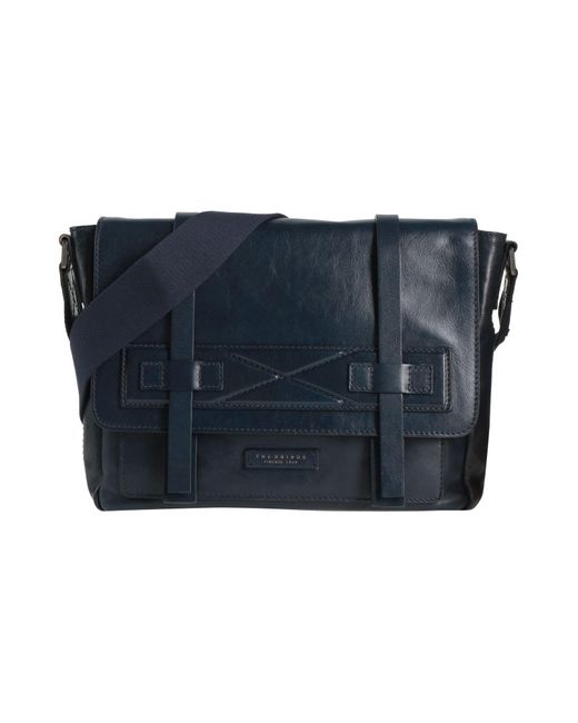 The Bridge Blue Cross-Body Bag Leather for men