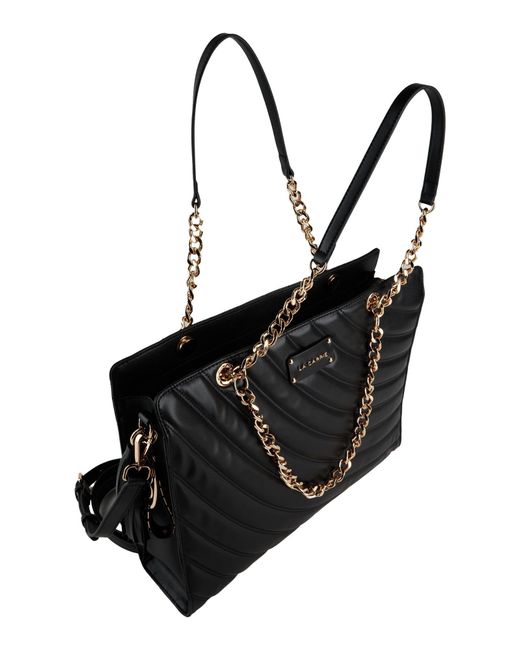 La Carrie Black Handbag Leather