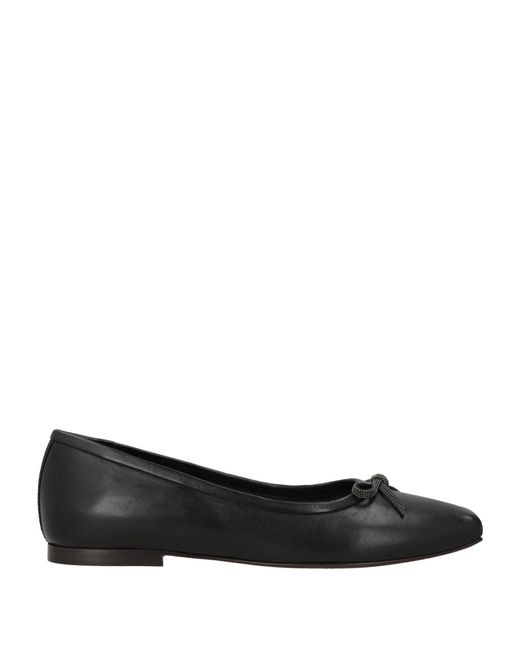 Brunello Cucinelli Black Ballet Flats