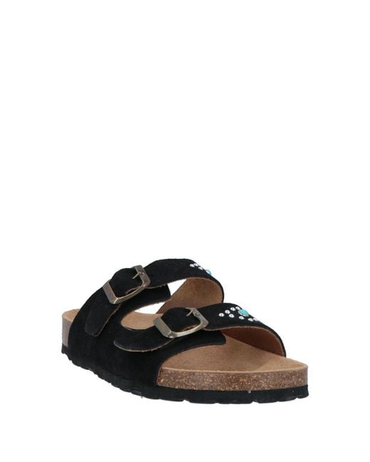 Taji Black Sandals Leather for men