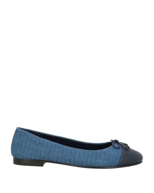 Tory Burch Blue Ballet Flats