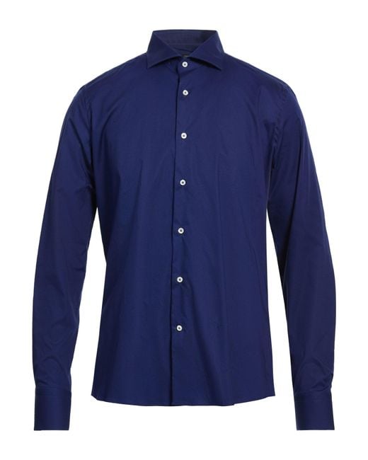 Roberto Cavalli Blue Shirt for men