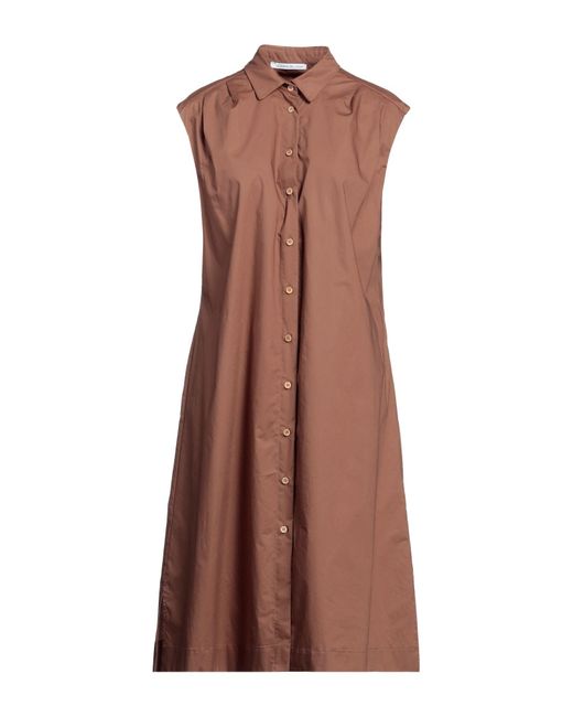 LE SARTE DEL SOLE Brown Midi Dress
